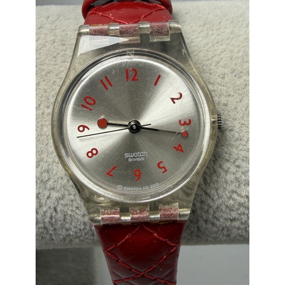Swatch LK243 Strawberry Jam New Battery Ladies Watch 25MM 7" AG2003